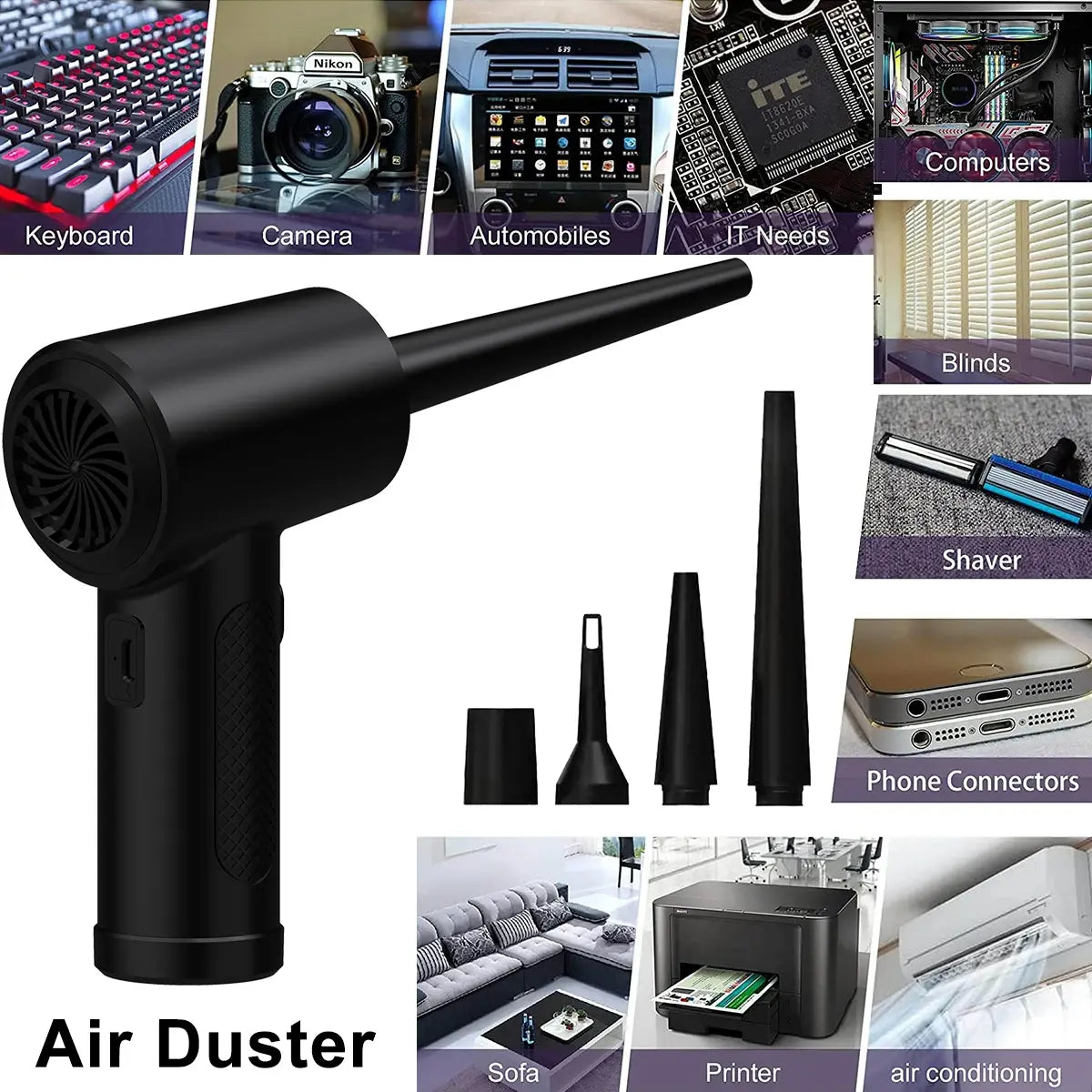 Rechargeable Compressed Air Duster Cleaner