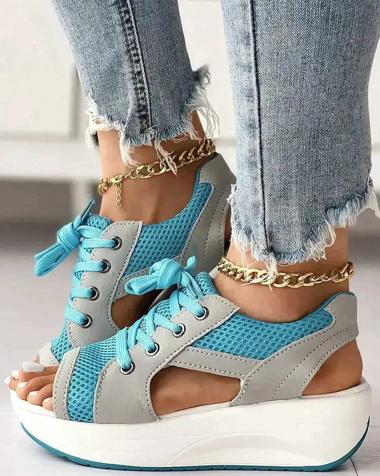 Versatile Women's Open Toe Sneakers