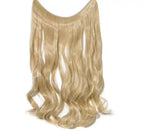 A wig in pale ash blonde color with soft waves, labeled #24/613, showcasing long, flowing hair with a natural texture.