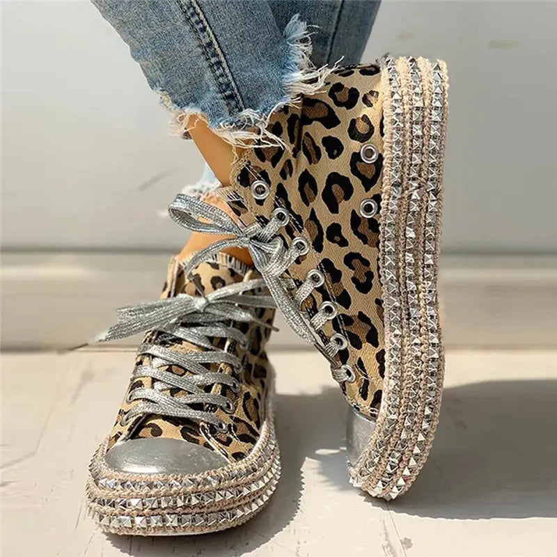 Women's Leopard Canvas Shoes