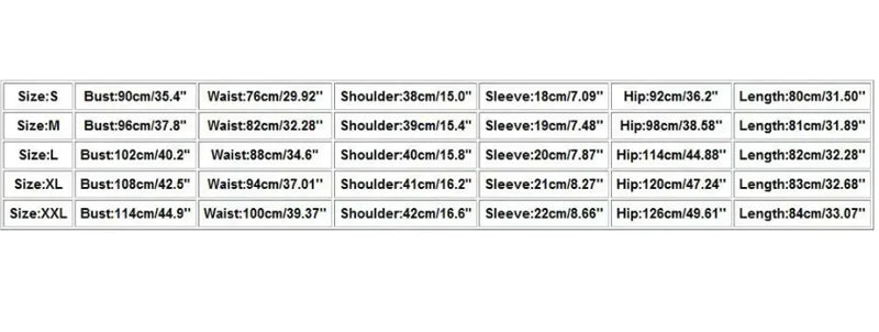 Women's Casual Pocket Jumpsuit Size Chart