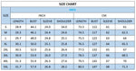 Hooded Medieval Coat Size Chart