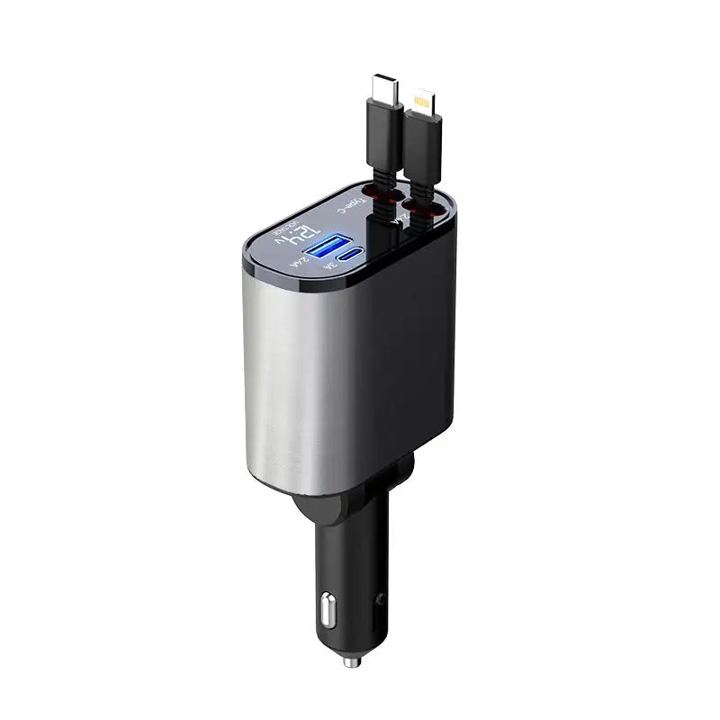 Retractable USB Travel Fast Charge Cord