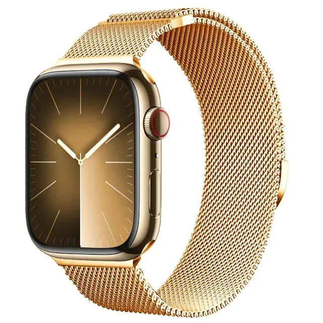 STOMART.CO.UK Milanese Loop Metal Band for Apple Watch Jewellery & Watches Free Text