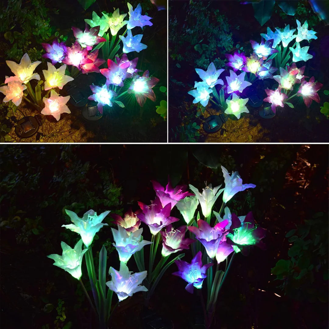 Eco-Sensitive Solar Floral Lights