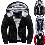Men's Casual Furry Hoodie Jacket
