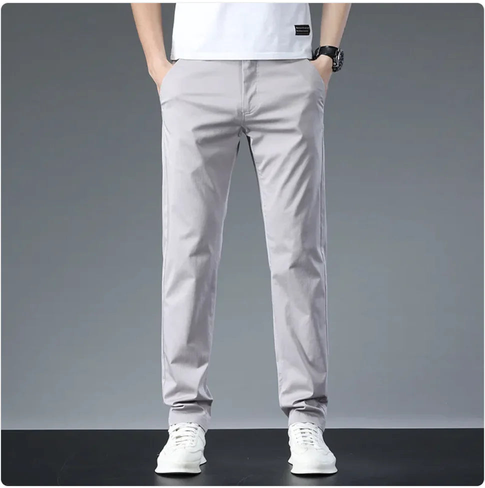 Slim Fit Cotton Chinos For Men