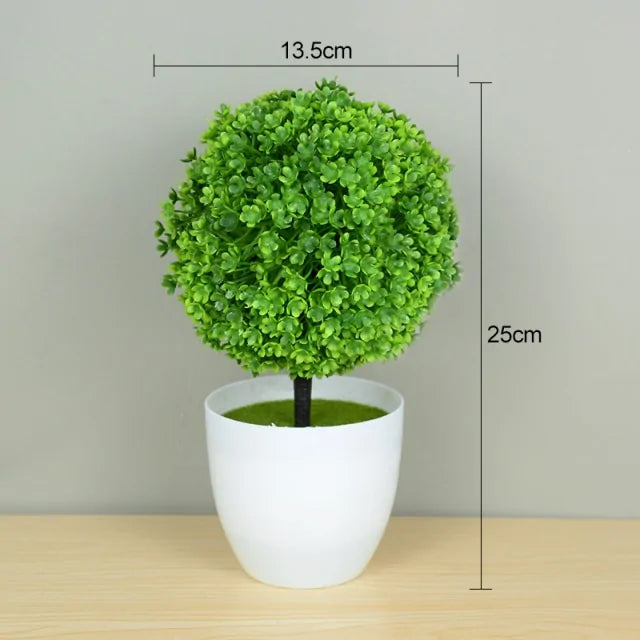 Realistic Artificial Bonsai Tree in stylish container