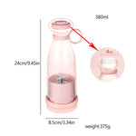 STOMART.CO.UK Rechargeable Mixers Fresh Fruit Juicers in Blue and Pink Kitchen Free Text