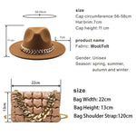 Sophisticated Fedora with Gold Detailing