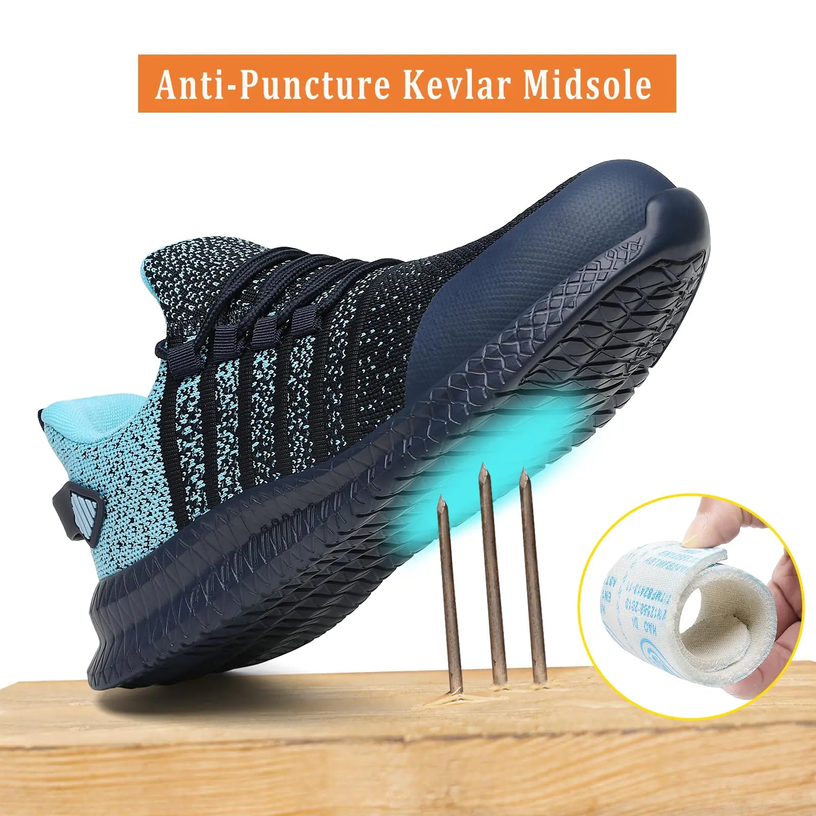 Puncture Proof Slip Resistant Trainers Sneakers