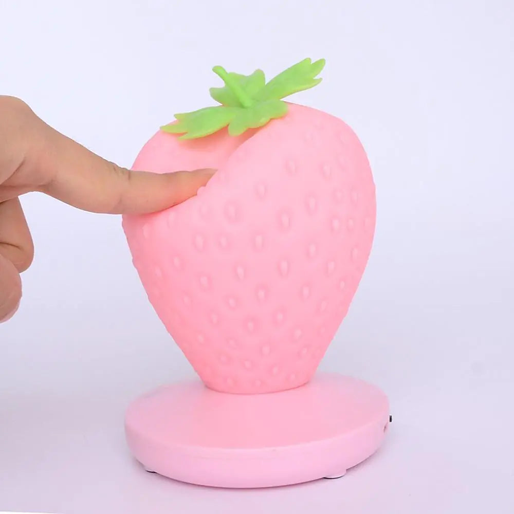 LED Strawberry Decor Desk Lamp