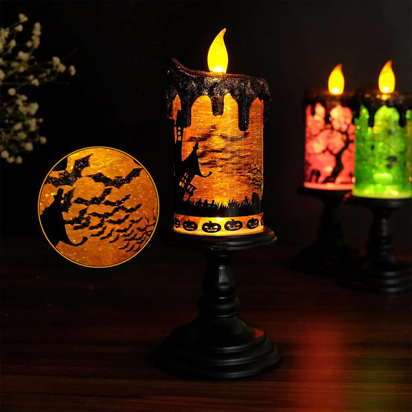 Halloween Skull Candle