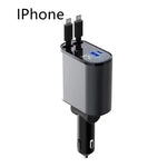 Retractable USB Travel Fast Charge Cord