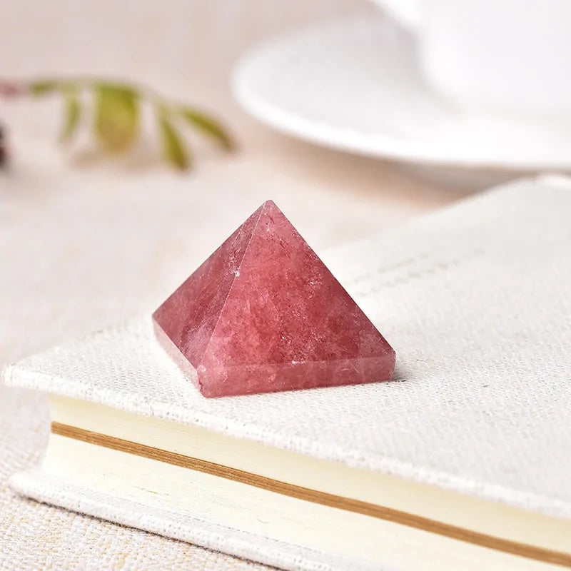 Natural Crystal Pyramid Healing Stone