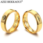 STOMART.CO.UK Her King His Queen Couple Crown Rings Couple Rings Gold Gold Crown Rings Her King Her King His Queen His Queen Rings Free Text
