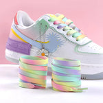 Rainbow Gradient Flat Shoelaces Pair