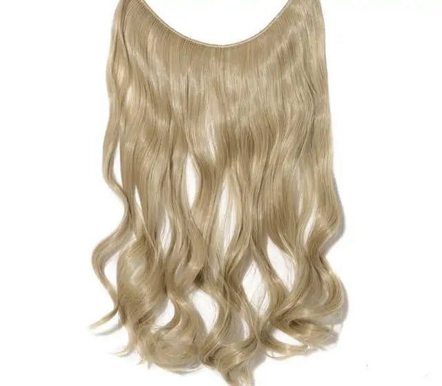 Light honey blonde (#27/613) long, slightly wavy hair extension piece on a white background, labeled “Light Honey Blonde / Cafornia Blonde.