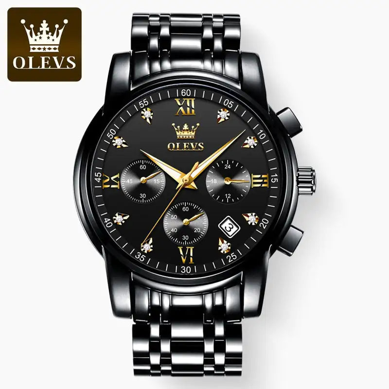 Luxury Stainless Chronograph Watch