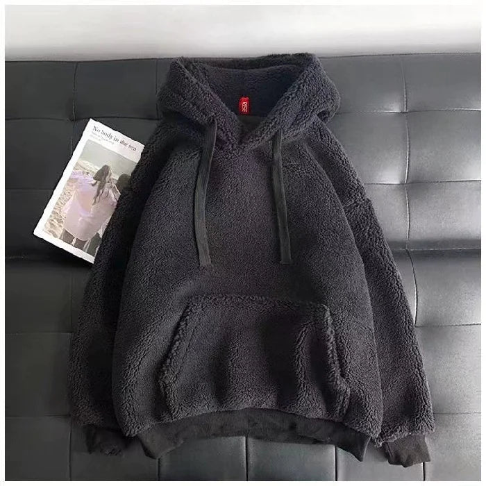 Lambswool Hooded Fleece Sweatshirt