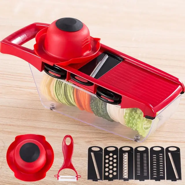 STOMART.CO.UK Multifunctional Vegetable Cutter Cutter Slicer Free Text