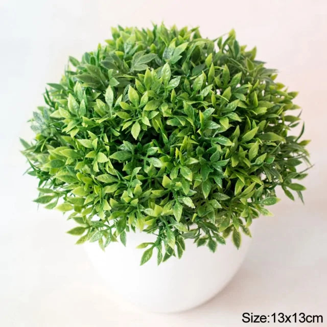 Artificial Bonsai Tree with vibrant green foliage