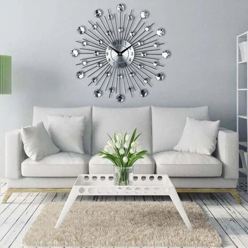 Living Room Sunburst Wall Clock