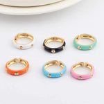 Stackable Gold Plated Caterpillar Ring