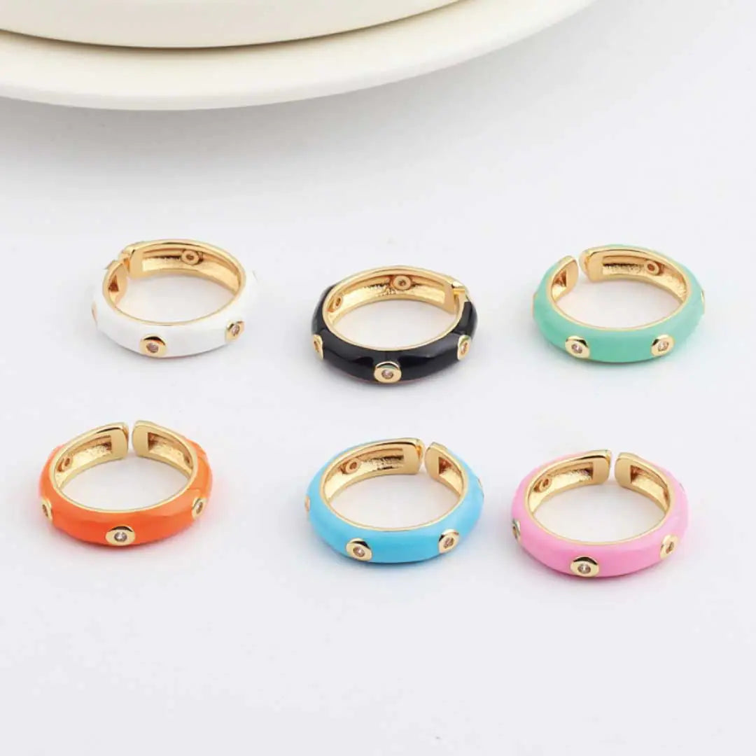 Stackable Gold Plated Caterpillar Ring