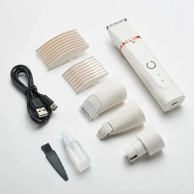 Cat grooming with 4 in 1 Electric