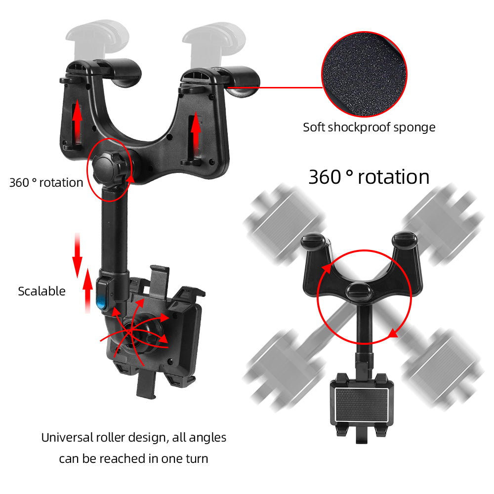 STOMART.CO.UK 360° Rotatable Smart Phone Car Holder Trendy Gadgets Free Text