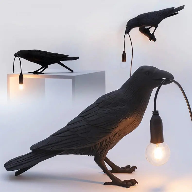 Home Decor Raven Accent Lamp