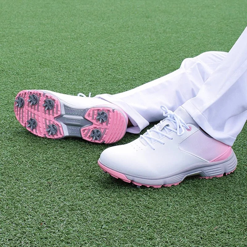 Women's Waterproof Spikes Golf Sneakers