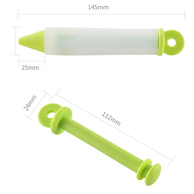 STOMART.CO.UK Silicone Decorating Writing Pen Decorating Pen Food Writing Pen Free Text