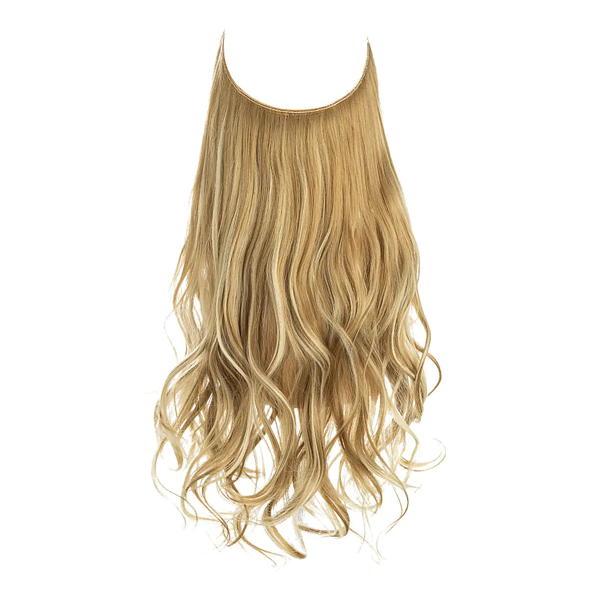Light honey blonde (#27/613) long, slightly wavy hair extension piece on a white background, labeled “Light Honey Blonde / Cafornia Blonde.