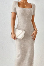 All-Day Comfort in a Fashionable Knitted Dress