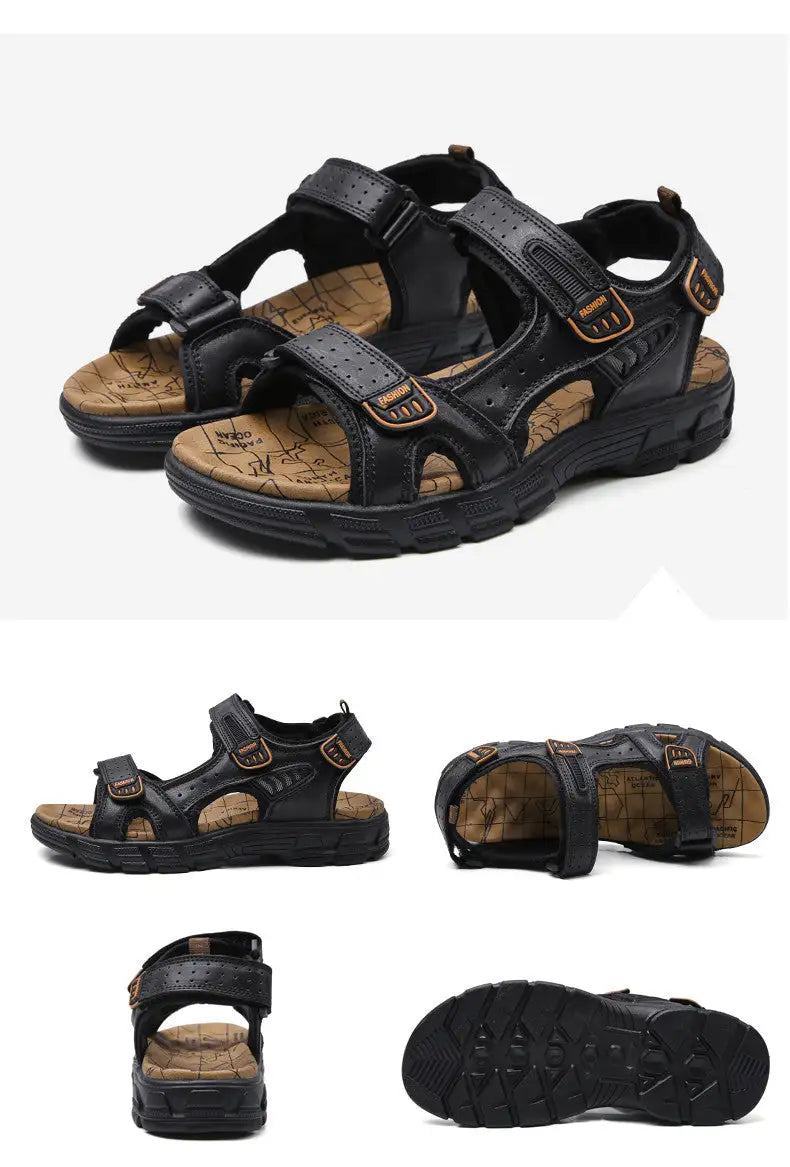 Men's Comfort Strap Leather Sandals