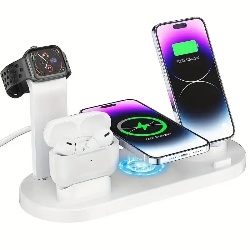 Apple Watch and AirPods Desk