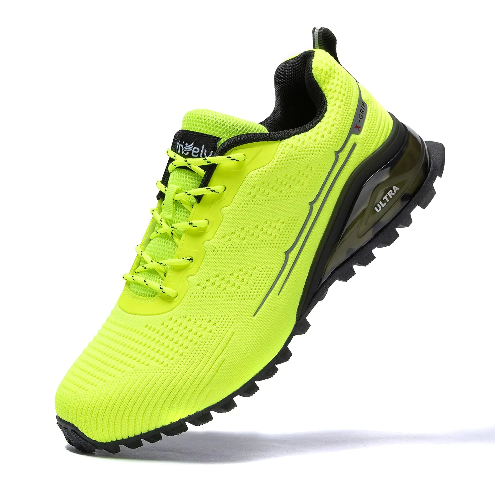 Men's Lime Fashion Trainers Running Sneakers