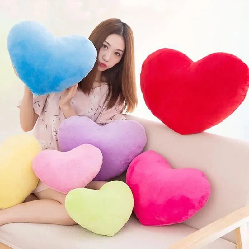 Home Decor Plush Heart-Shaped Pillow