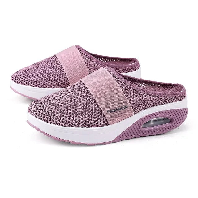 Breathable Lightweight Walking Shoes Slip-On Mesh Sneakers Trainers