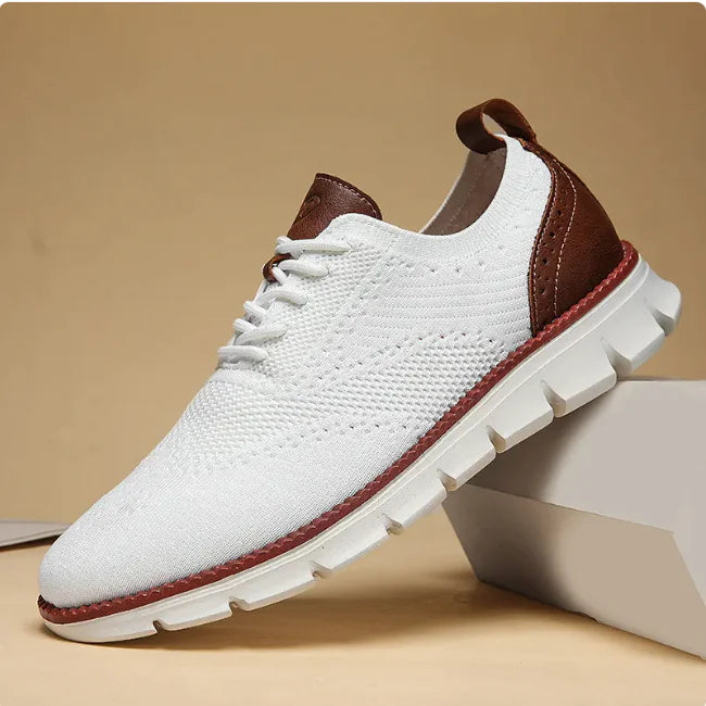 Men's Brogue Weave Lightweight Casual Sneakers