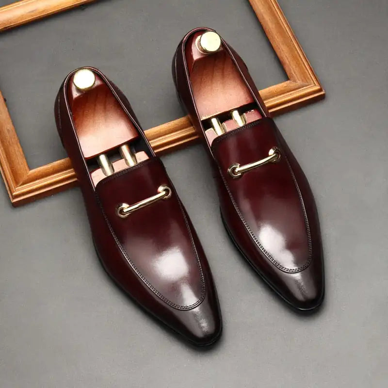 Scudo Leather Slip-On Loafers