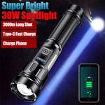 Powerful Rechargeable LED Flashlight