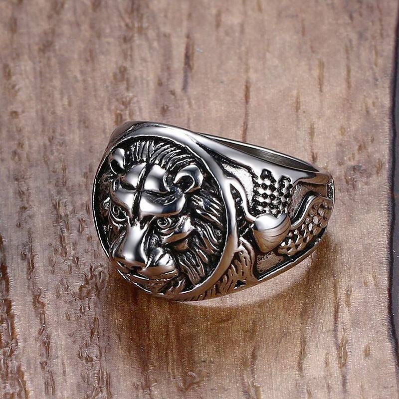Vintage Lion Head Fashion Ring