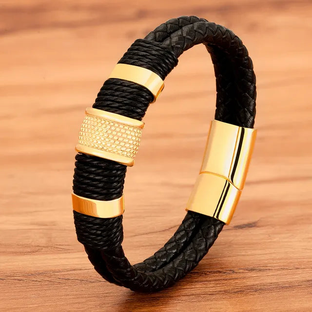 Double-Layer Woven Accessory for Men