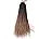 Back view of a long, wavy dark brown hair extension on a mannequin head; label shows color “33” and “Weight: 100g, Length: 60cm (24 inches).