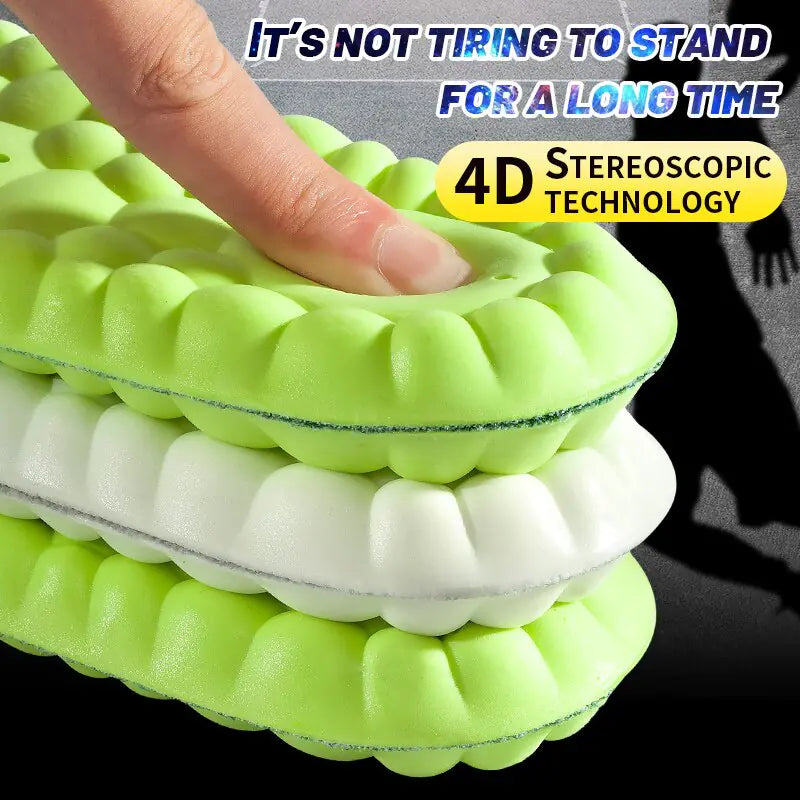 4D latex running insoles