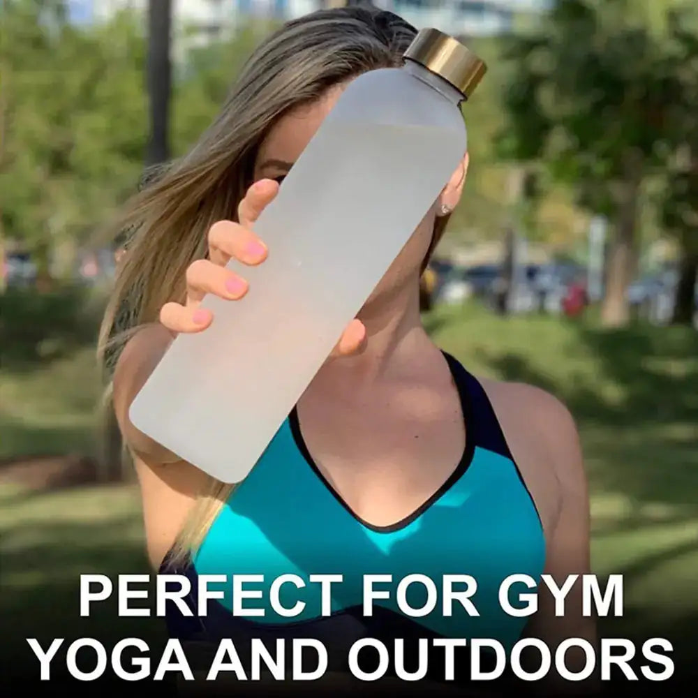 Time Marker Gym Workout Water Bottle