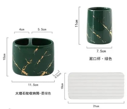 Bathroom Ceramic Holder and Organizer